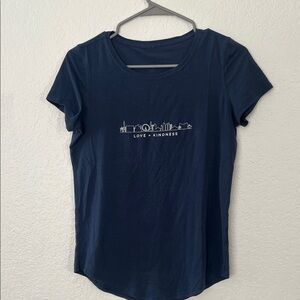 Lululemon Athletica Navy Blue Love & Kindness Tee